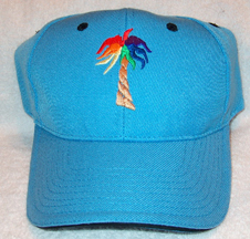 Rainbow Palm Tree Hat